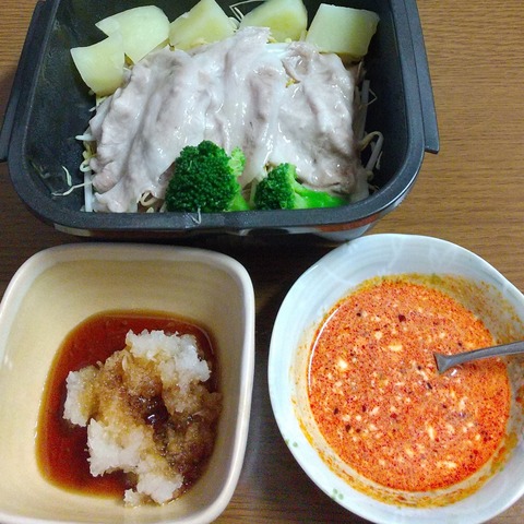 豚ロースの蒸ししゃぶ (1)