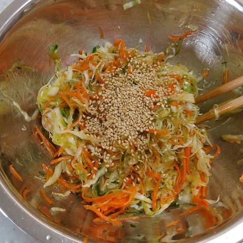 和風コールスローサラダ6