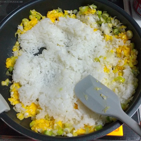 納豆しらす炒飯 (4)