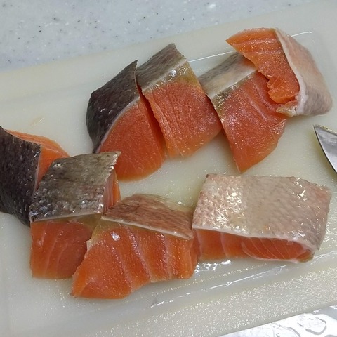 秋鮭牡蠣だし醤油鍋5