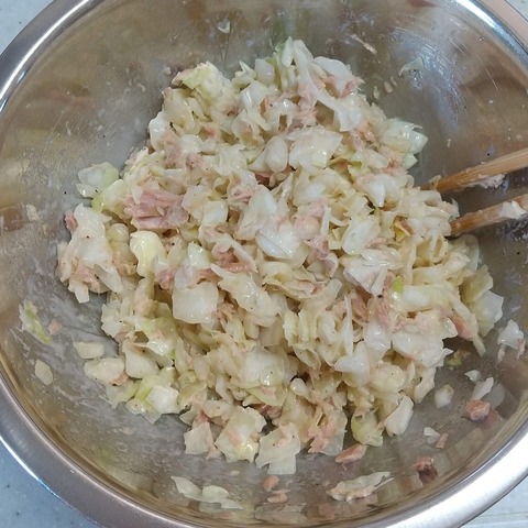 余った寿司酢で作るコールスローサラダ (3)