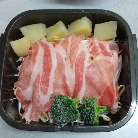 豚ロースの蒸ししゃぶ (2)