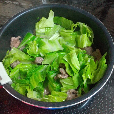 豚ハラミの辛みそ炒め (1)