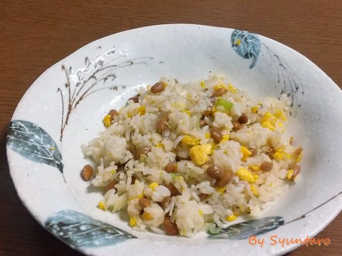 納豆しらす炒飯