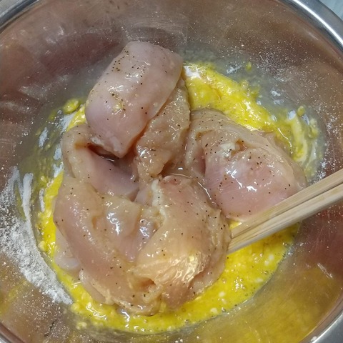 卵衣のサクふわフライドチキン (6)