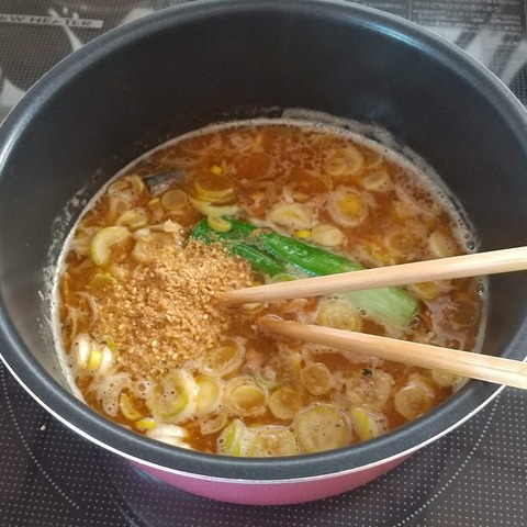 さば缶簡単魚介濃厚つけ麺 (7)