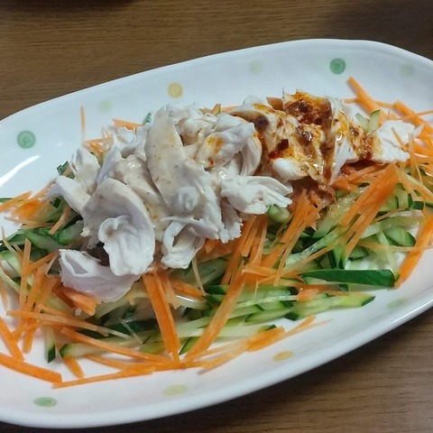 ささ身の棒棒鶏サラダ (6)