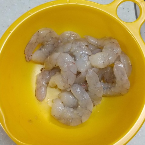 海老とアスパラのオイスターソース炒め (2)