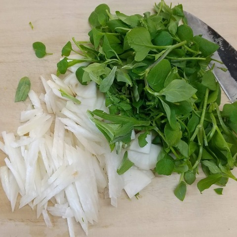 七草のかき揚げ (4)