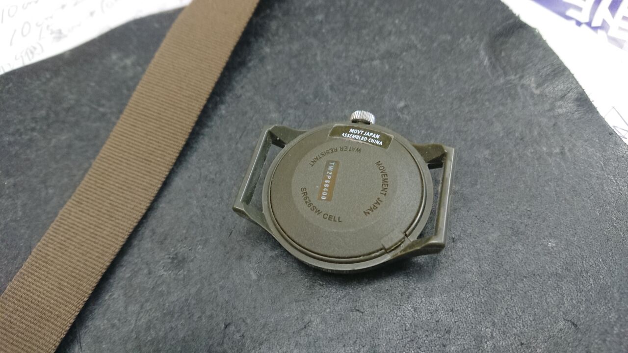 タイメックス 電池交換 Repair Shop 修繕屋