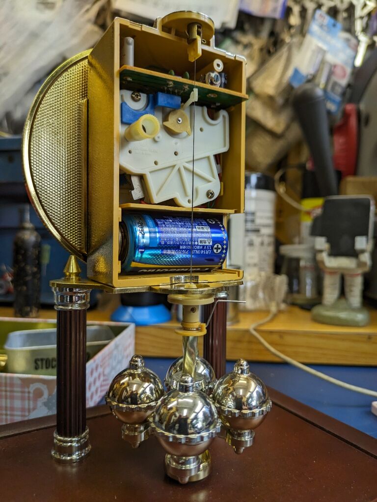 K*u様 日進時計 MASTER QUARTZ マスター クォーツ 置き時計 動 送料込み 昭和レトロ Nisshin Clock 日新時計 MASTER QUARTZ