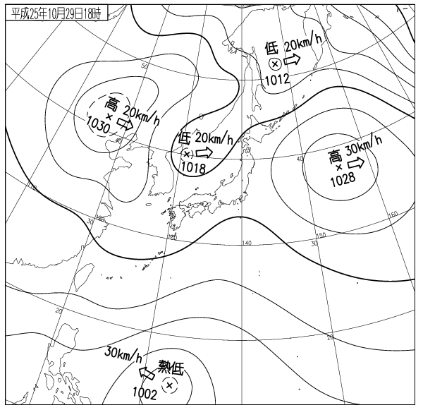 低圧部はあっても高圧部は無い ちょっと専門的な天気図の話