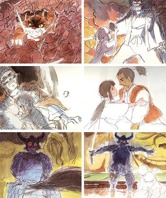 【画像あり】誰もが知っている『もののけ姫』とは異なる1980年に制作された『もののけ姫』のストーリーボード