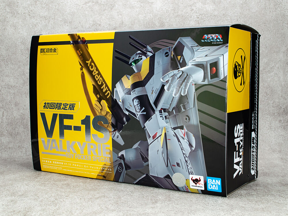 DX超合金 超時空要塞マクロス 初回限定版VF-1S バルキリー ロイ・フォッカースペシャル 約300mm ABSPVCダイキャスト製 