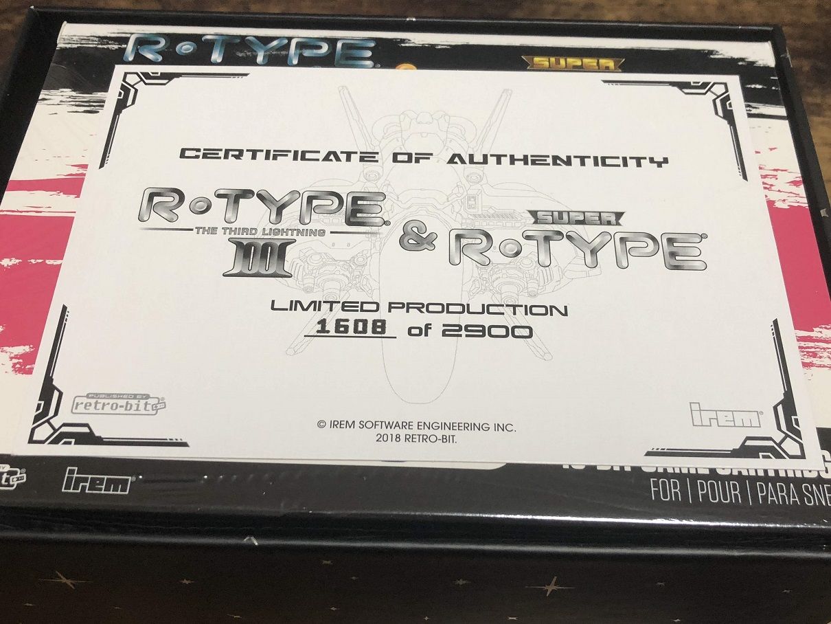 海外で発売された復刻版r Typeを購入 つぼりんのゲーム発掘日記 海外で発売された復刻版r Typeを購入 つぼりんのゲーム発掘日記