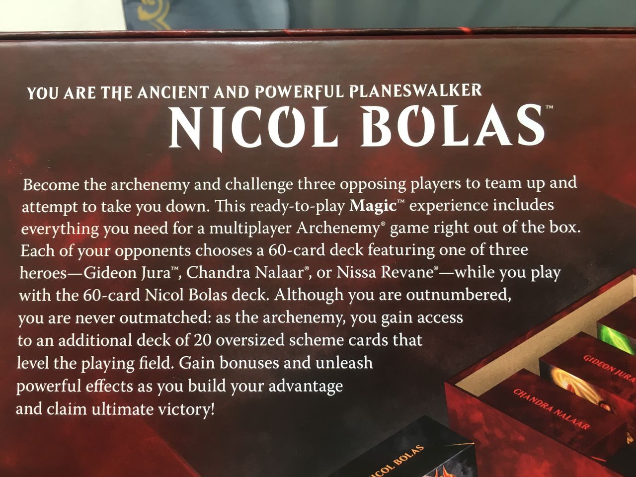 Archenemy Nicol Bolas購入しました つぼりんのゲーム発掘日記