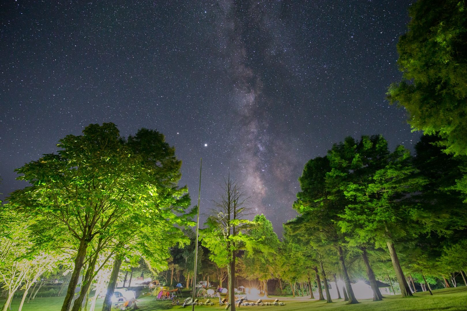 キャンプ場の夜と真夏のオリオン 天体写真撮影日記 キャンプ場の夜と真夏のオリオン 天体写真撮影日記