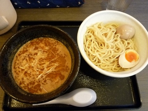 清勝丸 夏つけ麺+キズついた味玉
