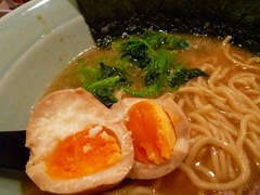 いどばた家味玉ほうれん草