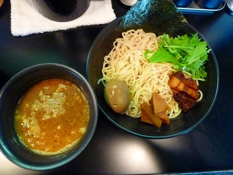 虎二 味噌つけ麺+味玉