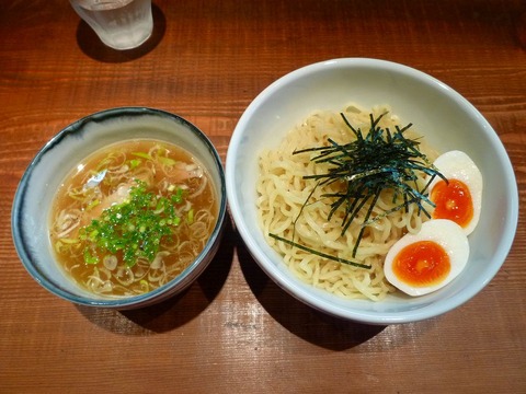 進化 塩つけめん+塩味玉