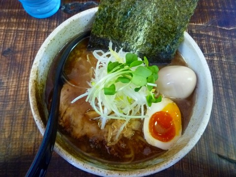 元助 らーめん(正油)+味付玉子
