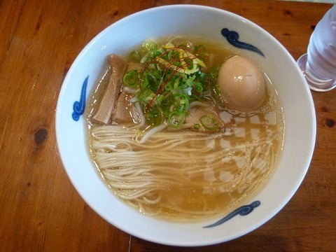 柚子しおそば+味玉