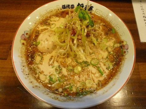哲麺 哲辛ラーメン+味玉子
