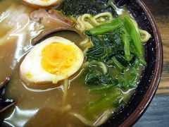 まつり家 味玉ほうれん草