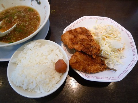 アジフライライス