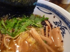 飛附亭 メンマと水菜
