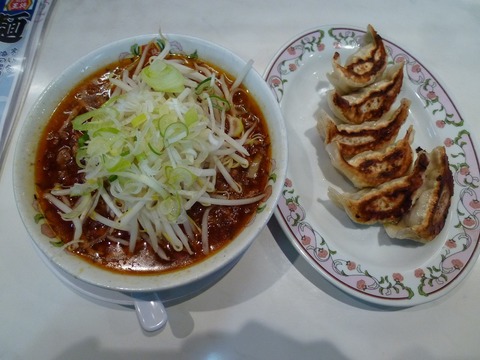 勝浦タンタン麺+餃子