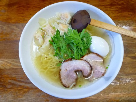 本丸亭海老ワンタン入り塩らぁ麺