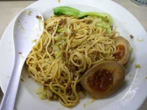 ぎょうてん屋汁無し 混ぜた。