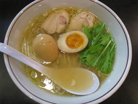 天国屋・塩ラーメン+味付玉子