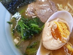 矢口家 味玉ほうれん草