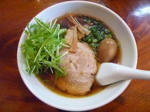 醤油麺+煮玉子