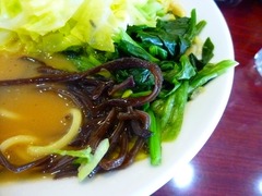 盛家ほうれん草とキクラゲ