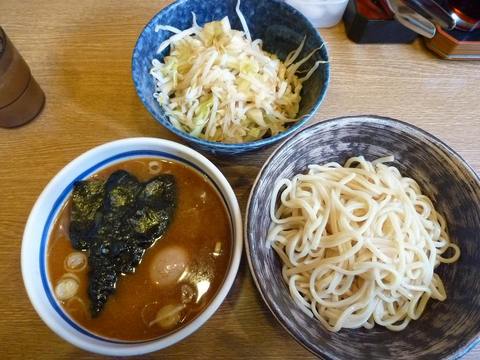 節物語・もりそば(小盛)+味付半熟タマゴ+野菜(普通盛)