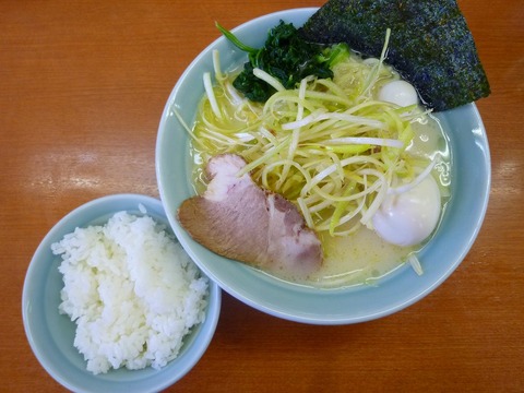 壱七家 塩ネギ+味玉+半ライス