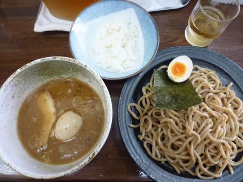 麺國屋 つけ麺極太麺+味付玉子