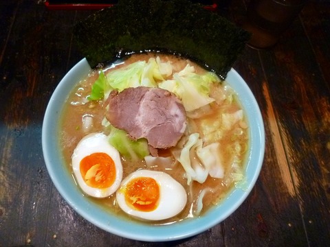 ありがた家 キャベツラーメン+味付け玉子