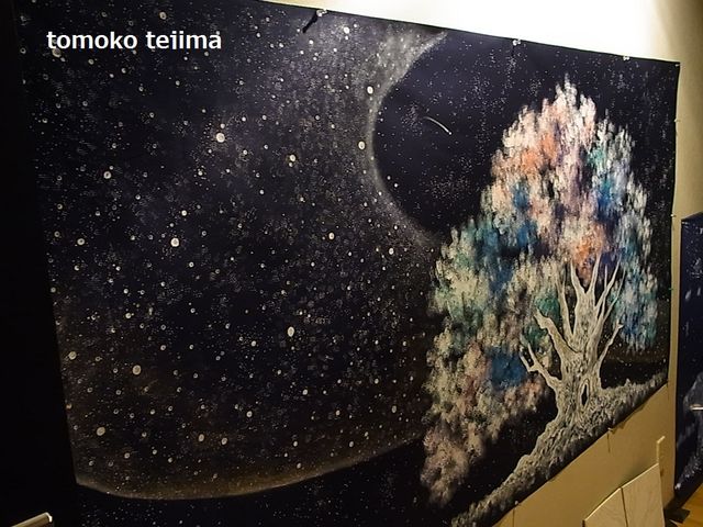 いよいよ明後日は個展です 大作完成 にじいろ絵描き てじまともこ いよいよ明後日は個展です 大作完成 にじいろ絵描き てじまともこ