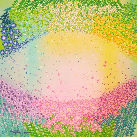 花舞う にじいろ絵描き てじまともこ 花舞う にじいろ絵描き てじまともこ
