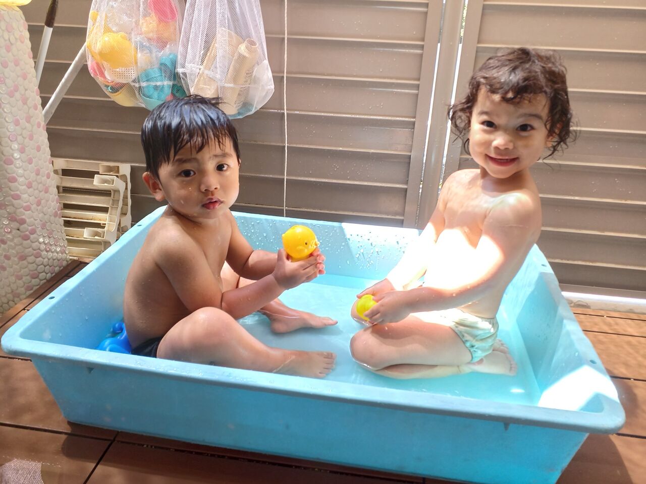 保育園　みんな　おふろ 