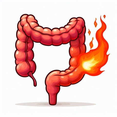 大腸憩室炎イラスト