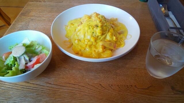 エビカレークリームスパゲッティ