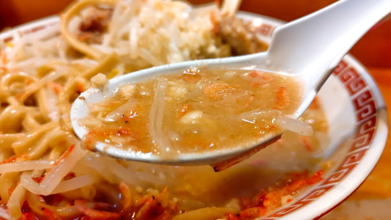 青森県青森市浪館前田 くめちゃんのみそラーメン ヤサイ多め＋小えび