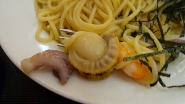 和風シーフードパスタ 4