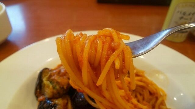 揚げなすのミートスパゲティ 5